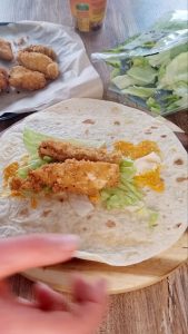 Wrap aux tenders de poulet