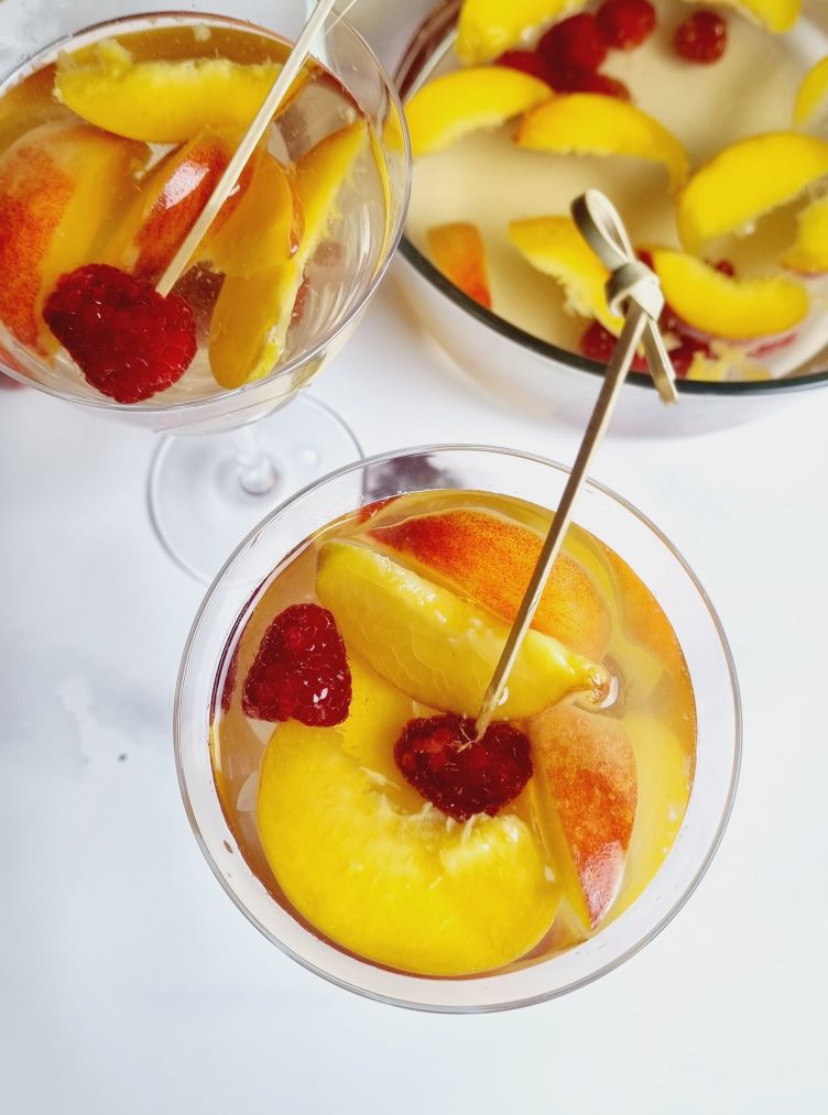 Sangria à la pêche