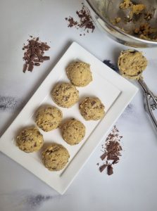 Pâte à cookies crus