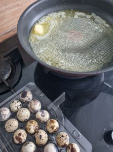 Cuisson des oeufs de caille