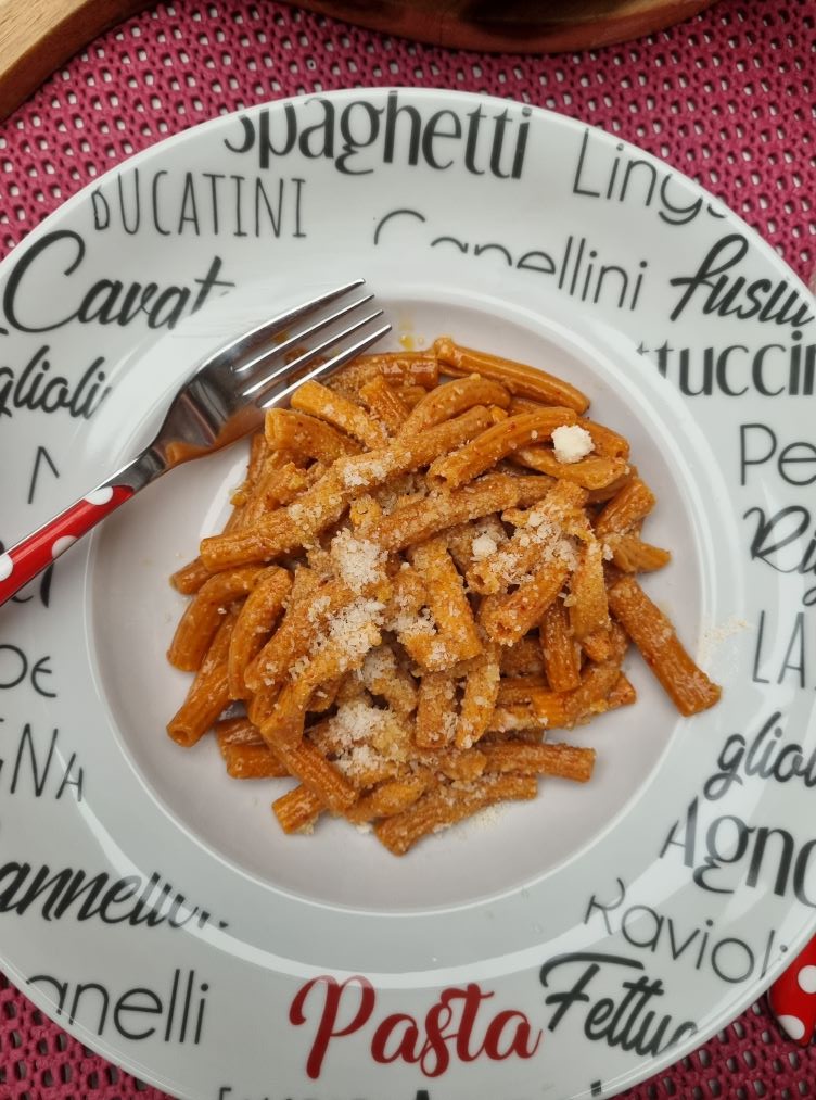 macaroni à l'ail et piment d'Espelette