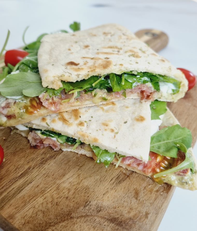 Piadina coupée