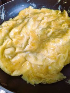 Omelette baveuse