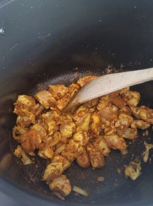 Poulet curry cookeo
