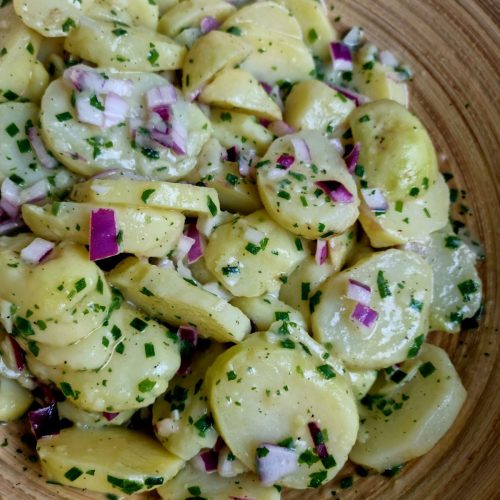 Salade de pommes de terre alsacienne