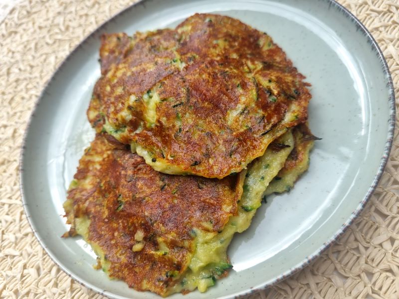 Pancakes à la courgette râpée