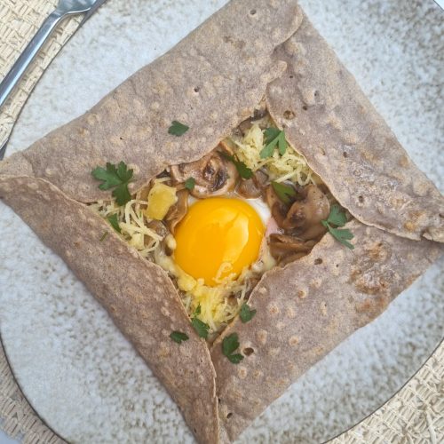 Galette bretonne aux champignons