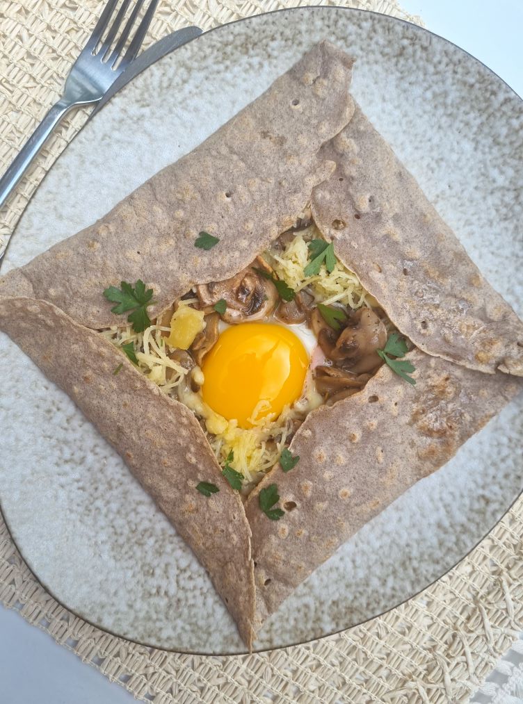 Galette aux champignons