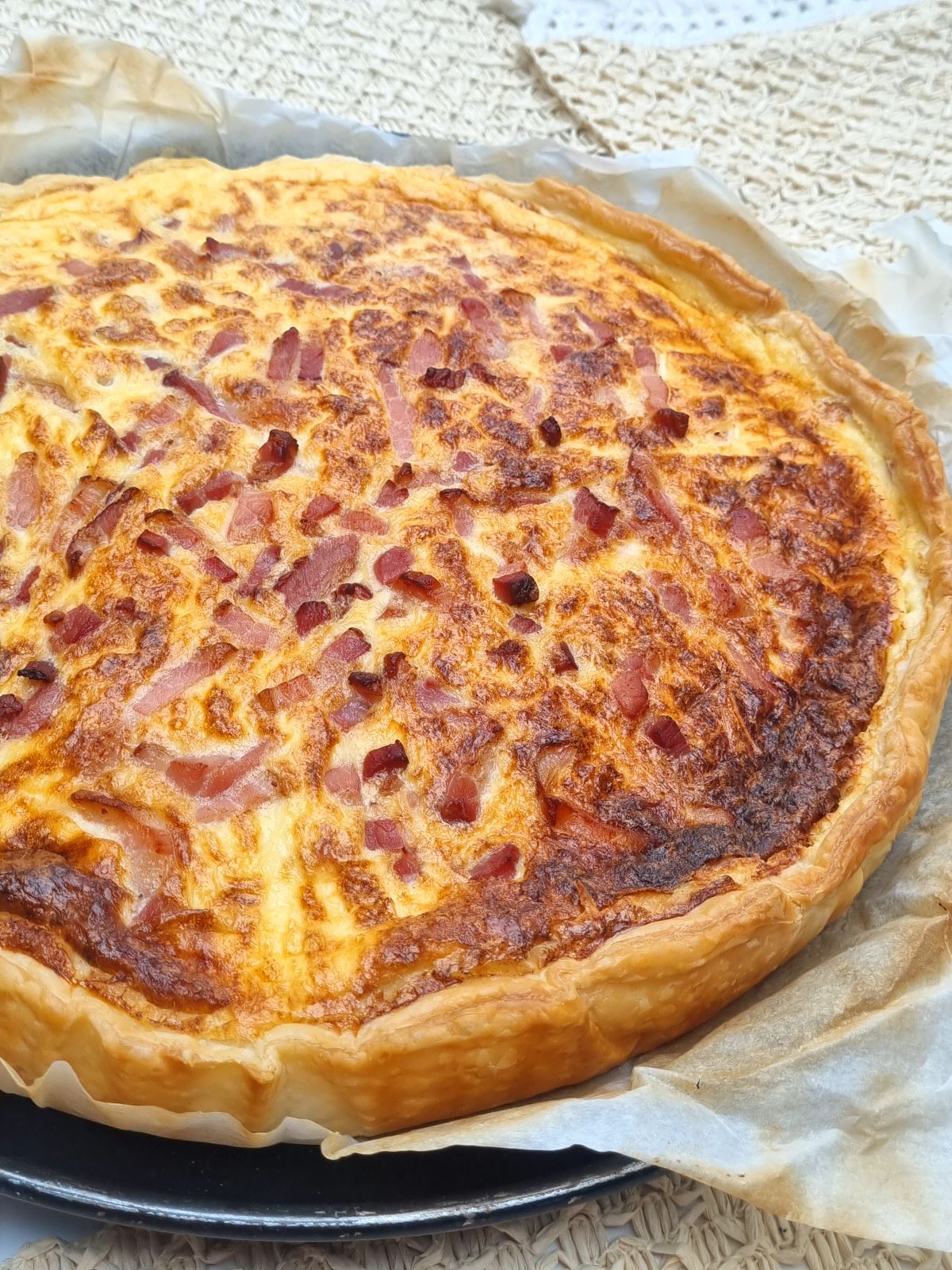 Quiche lorraine feuilletée