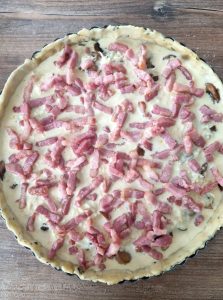 Quiche aux lardons et champignons