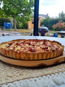 Quiche aux champignons et lardons