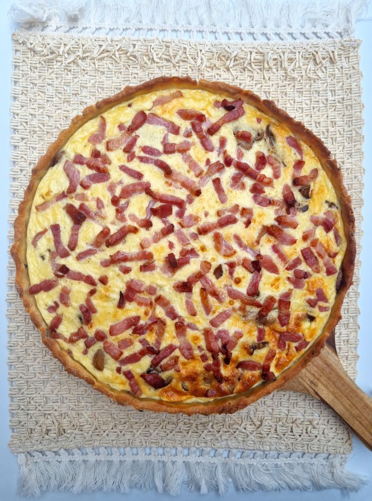 Quiche lardons champignons