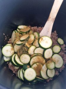 Courgettes et cumin