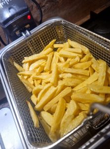 1er bain de cuisson des frites