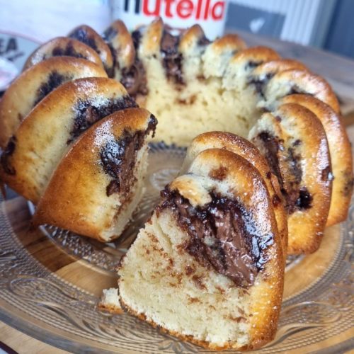 Gâteau à la crème et au nutella