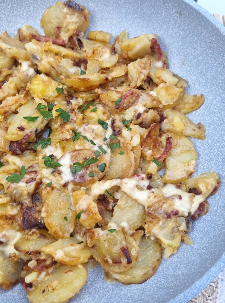 Pommes de terre et bacon façon truffade