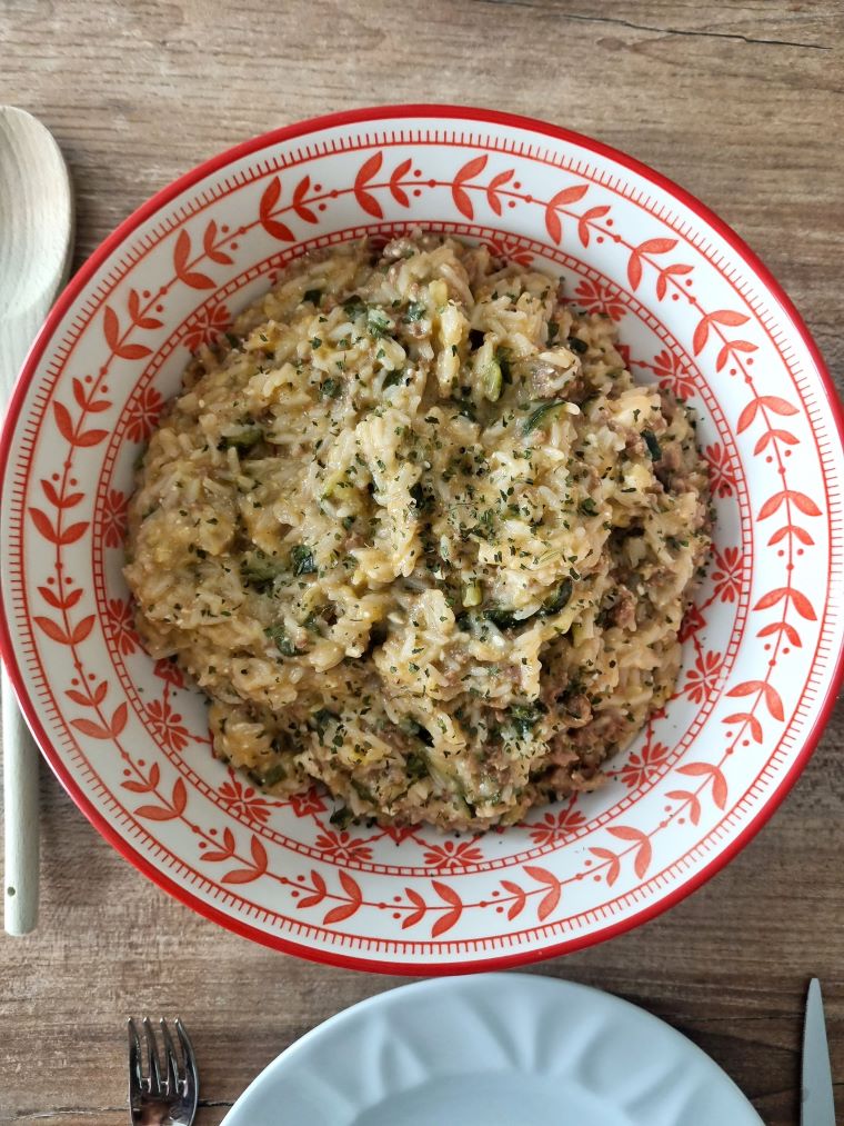 Riz courgette viande hachée au Cookeo