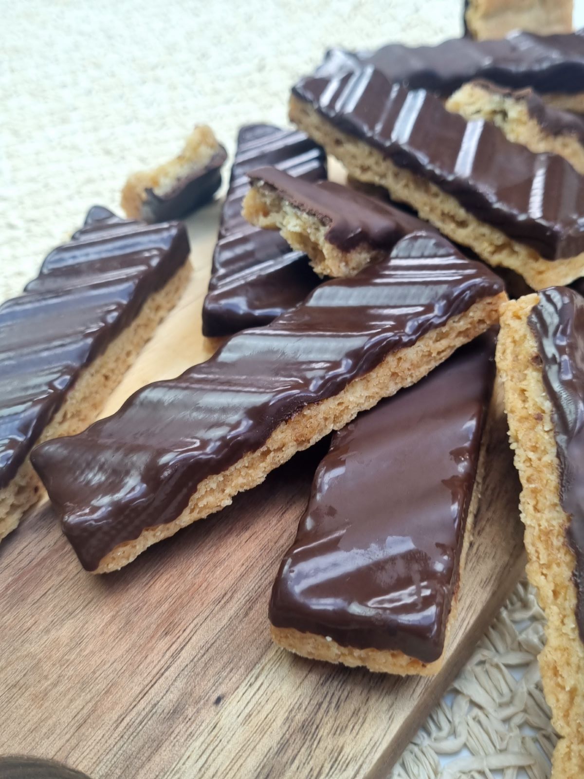 Barres shortbread chocolat