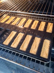 Cuisson des shortbreads au four