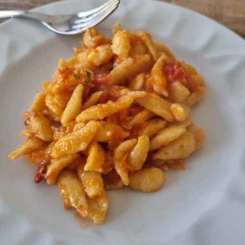 Spaetzle à la sauce tomate maison