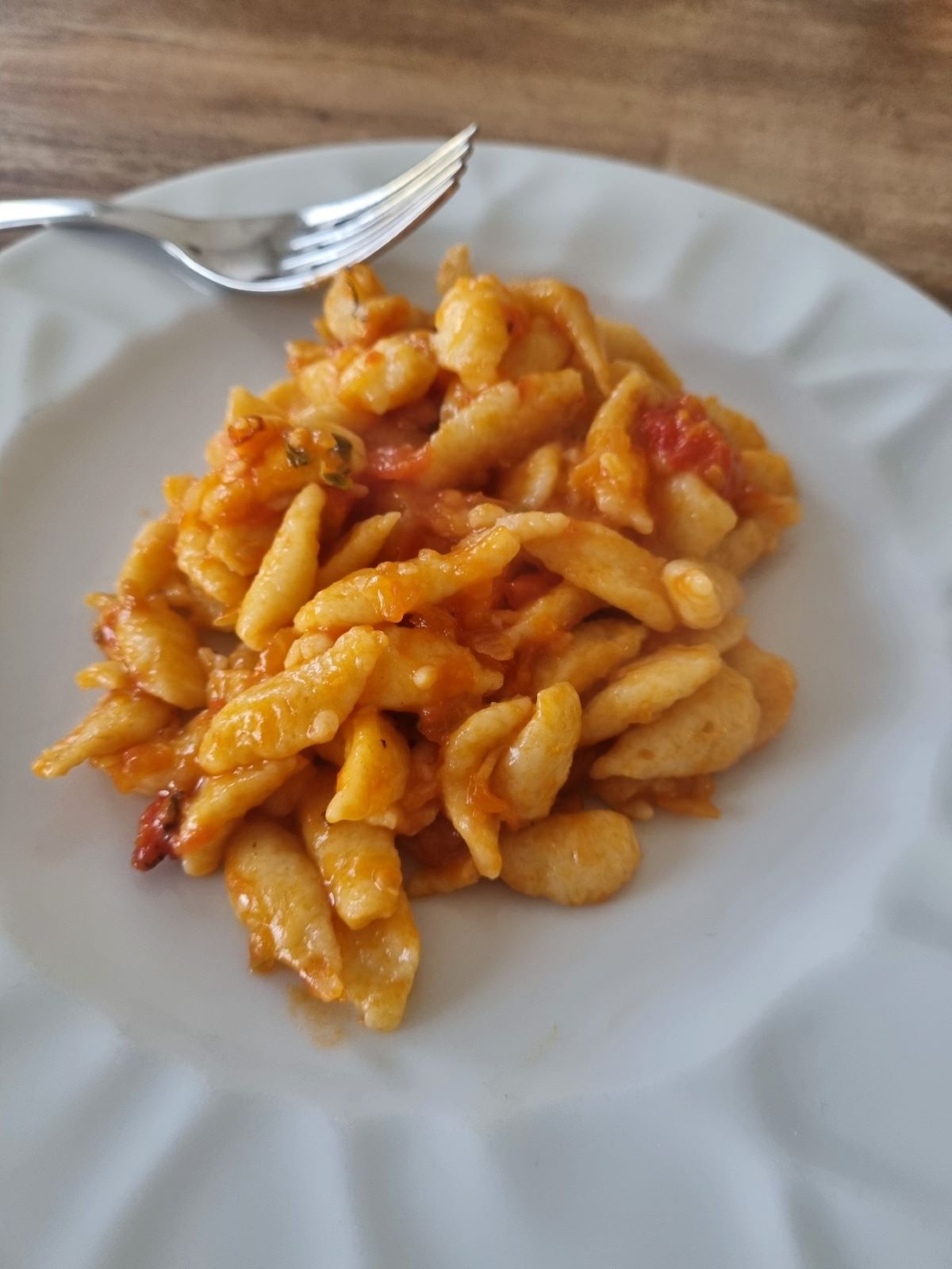 Spaetzle à la sauce tomate maison