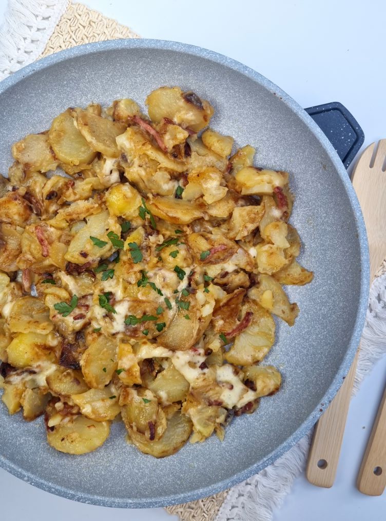 Pommes de terre et bacon façon truffade