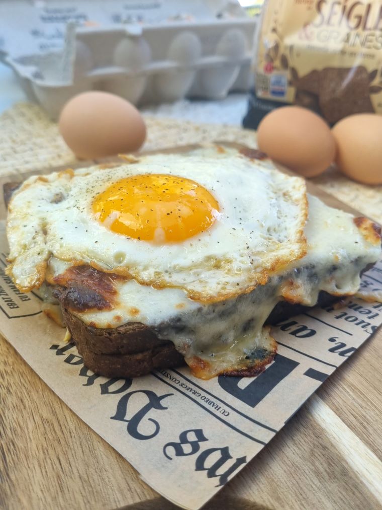 Croque madame au four