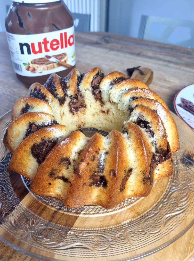 Marbré à la crème et au nutella