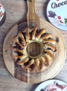 Gâteau marbré à la crème et nutella