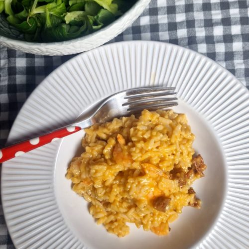 Risotto aux crevettes et au chorizo avec Cookeo