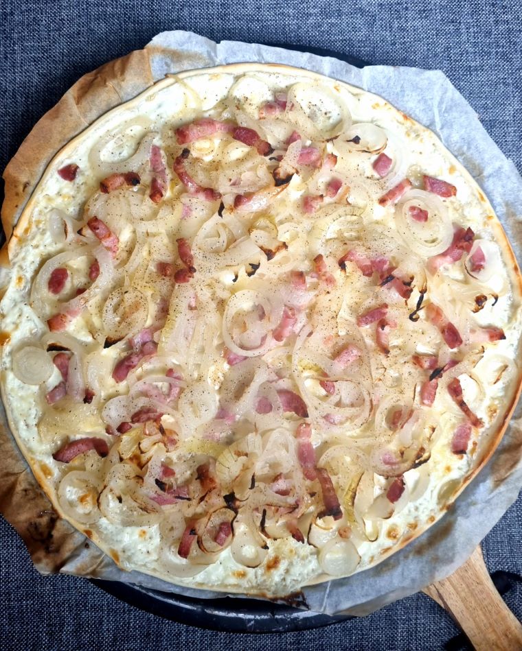 Tarte flambée alsacienne express