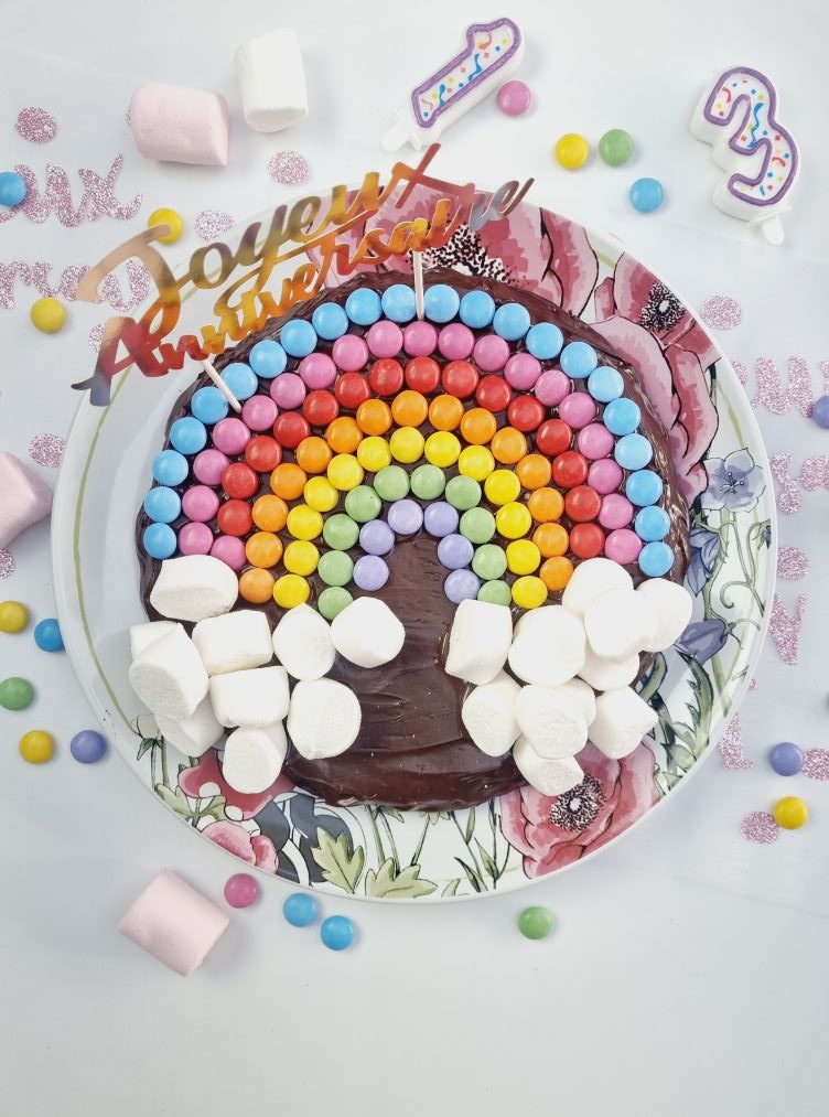 Gâteau arc-en-ciel pour un anniversaire de fille ou de garçon : découvrez  les recettes de cuisine de Femme Actuelle Le MAG