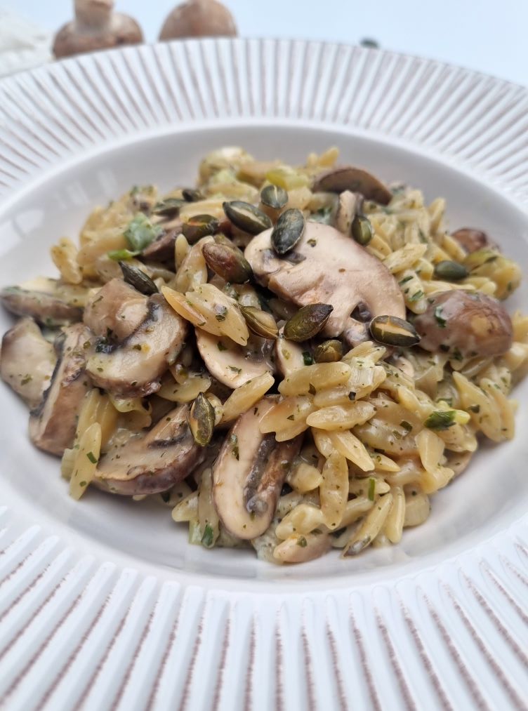 Risotto d'orzo aux champignons