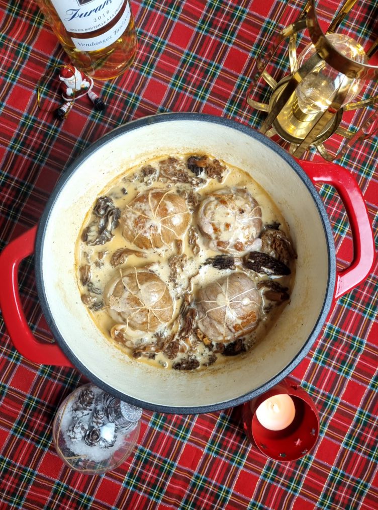 Paupiettes de veau aux morilles et jurançon