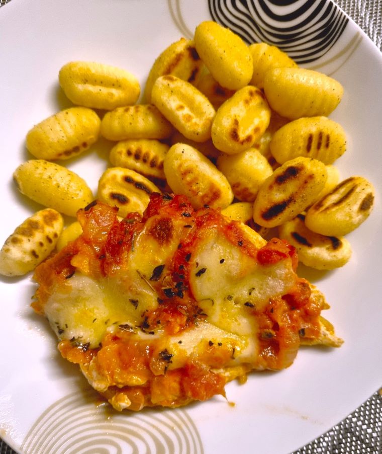 Poulet et gnocchi