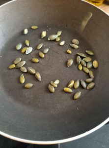 Griller les graines de courge