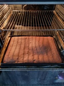 Biscuit roulé au cacao pour bûche