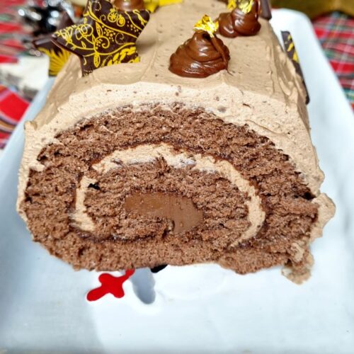 Bûche coeur de nutella