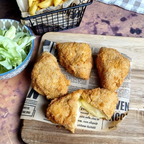 Croquettes au maroilles et frites