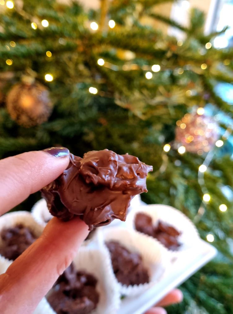 Recette de Roses des sables croustillantes au chocolat au lait