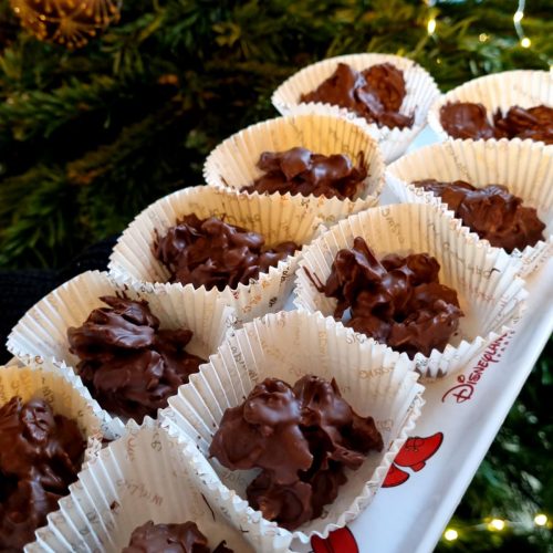 Roses des sables au Nutella et chocolat au lait