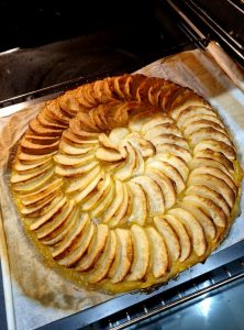 Tarte à la compote de pommes