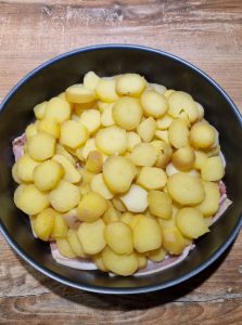 Déposer les pommes de terre