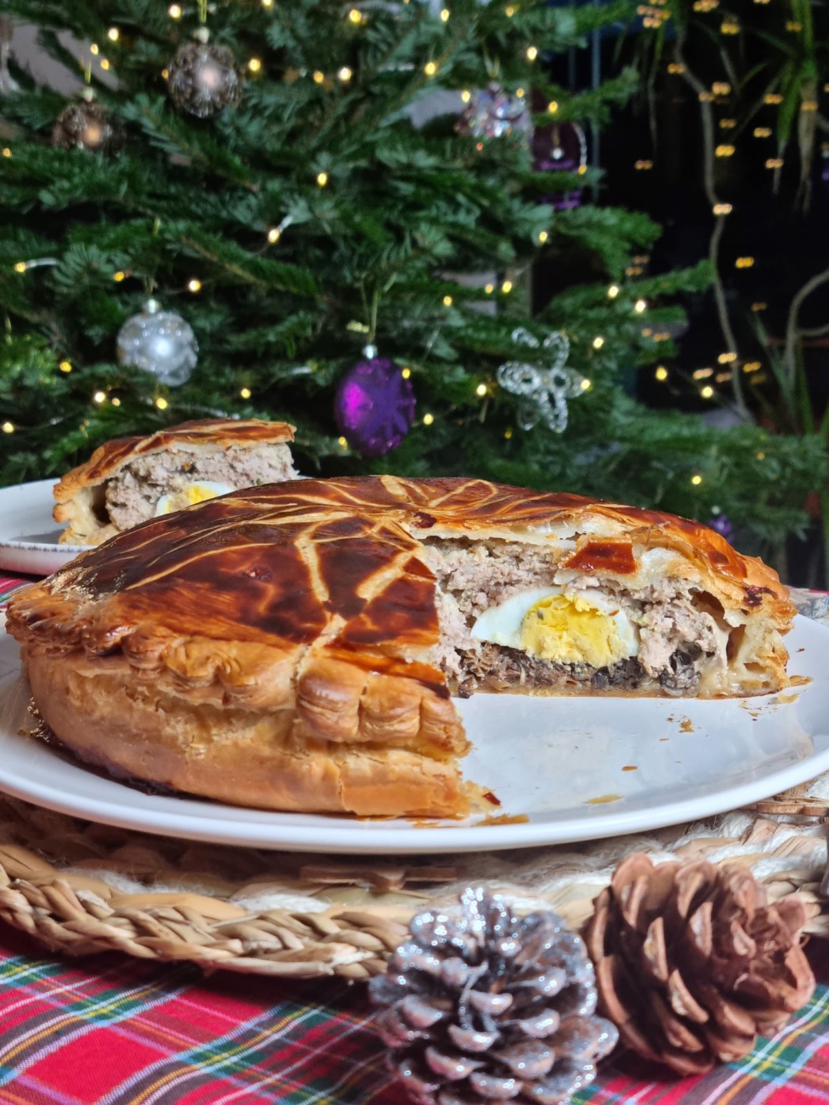 pâté feuilleté aux viandes et morilles pour noël