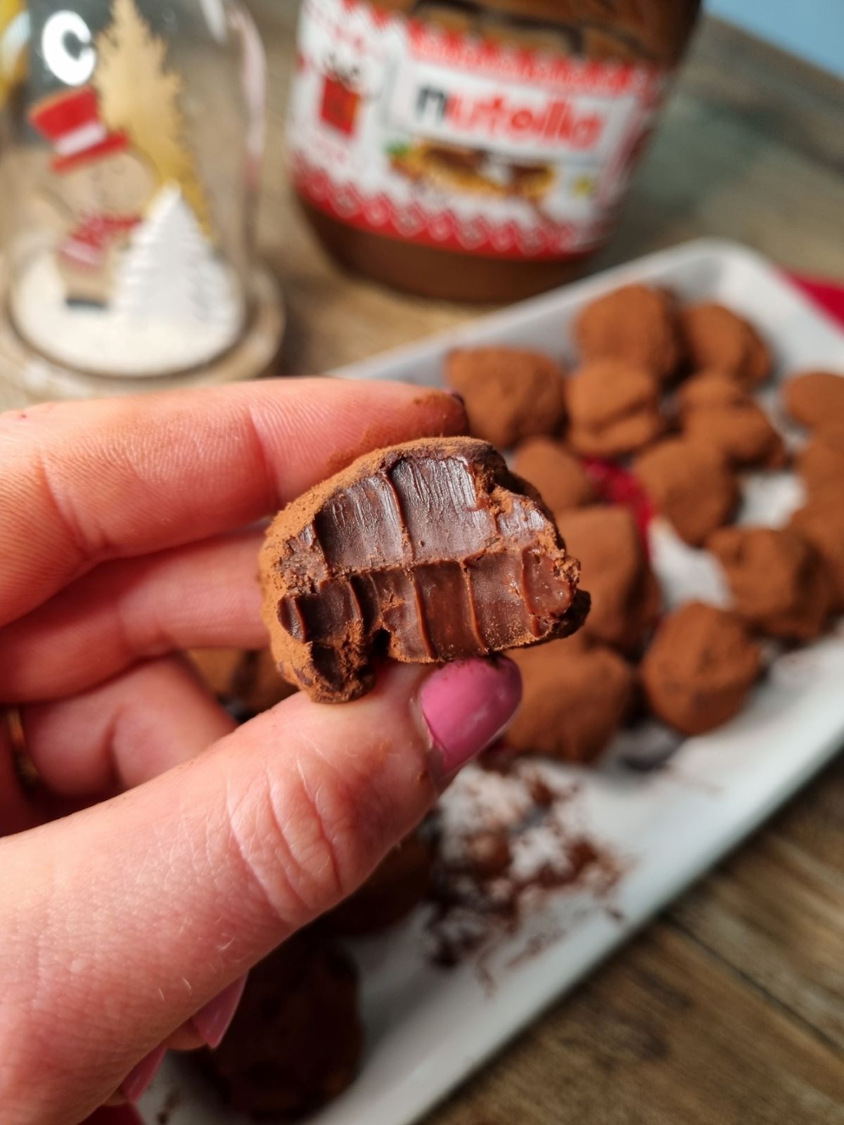Truffes maison au chocolat et nutella