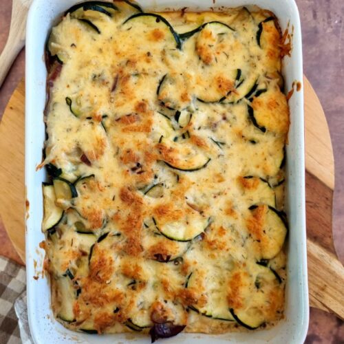 Courgettes gratinées