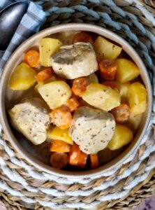 Filet mignon de porc à la moutarde et légumes au Cookeo