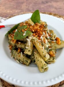 Rigatoni au pesto de chou kale