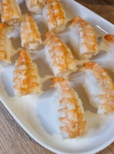 Sushis aux crevettes