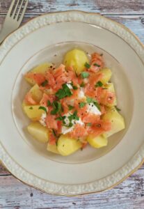 Pommes de terre vapeur et poisson